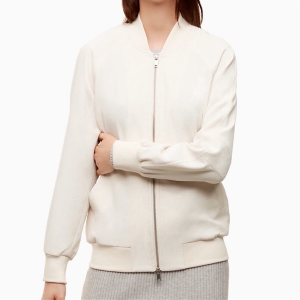 NWOT Aritzia The Group Liebling Bomber Jacket in Modern Taupe